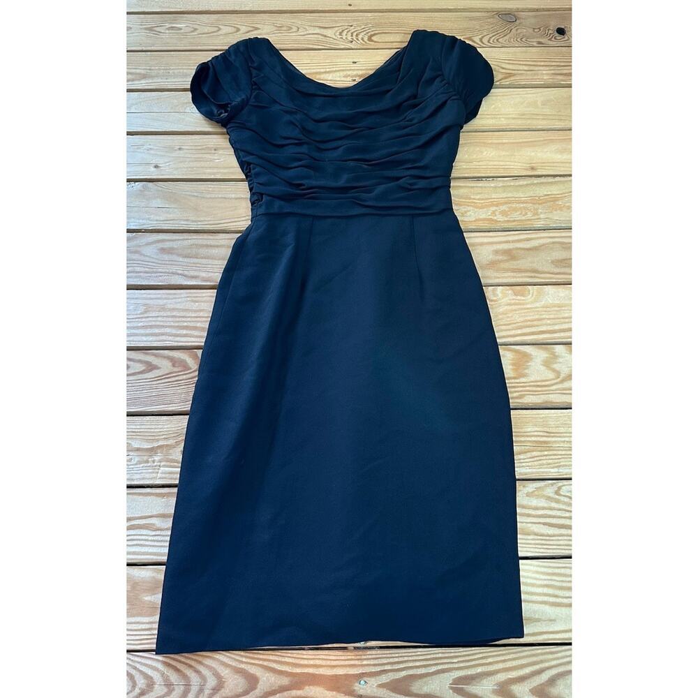 Vintage Elegant Miss Short Sleeve Dress Size 8 Women’s Black